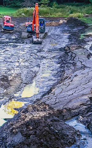 Removing Leaves And Sludge From Ponds Natural Waterscapes Removing Leaves And Sludge From Ponds